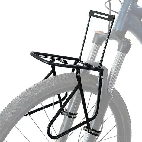 Porte-Bagages Avant de vélo avec écrou de Verrouillage Porte-Cycle de Charge de 20 kg étagère à Bagages Panier de vélo installable pour Transporter Panier, Sacoche, Tente, Sac de Couchage (1/5)