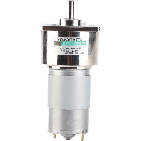 Moteur à engrenages métalliques DC 35W 24V Réducteur robuste couple élevé vitesse réglable rotation CW/CCW pour automatisation (1/4)
