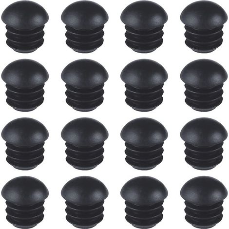 Runder Rohrstopfen (Durchmesser 19 mm), 14 Rohrstopfen mit rundem Kopf, Palettenpflöcke, Polyethylen-Rohrkappen, ideal zum Abstützen und Schützen.