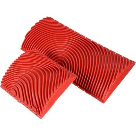 Ensemble de 2 pinceaux à effet bois pour peinture murale, kit d'outils pour peindre des textures murales sur tissus et toiles. (1/5)