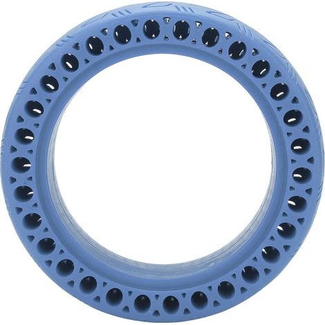 Pneu en caoutchouc 8.5x2.125 léger anti-crevaison, sans air, compatible Ninebot 9 Nano vélo d'équilibre bleu (1/5)