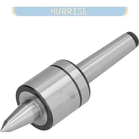 Pointe tournante MK2-1, axe central, cône 60°, finition lisse, rainure MK2-1 pour tours CNC et usinage du bois (1/4)