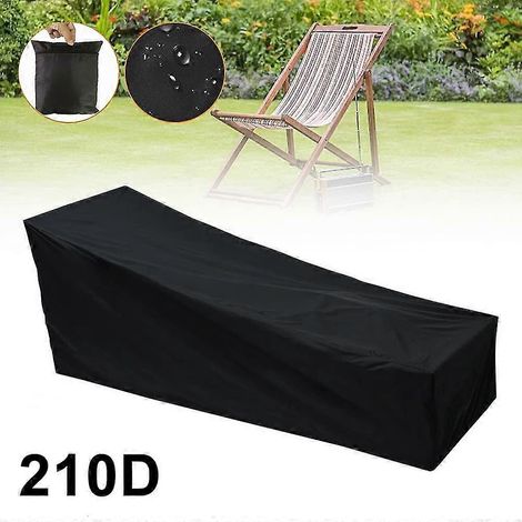 Housse imperméable pour chaise longue de patio, housse pour mobilier de patio 210d/420d, durable (1/4)