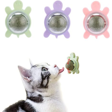 Boule herbe pour chat, 3 pièces, jouet dentifluide et antianxiété (1/5)