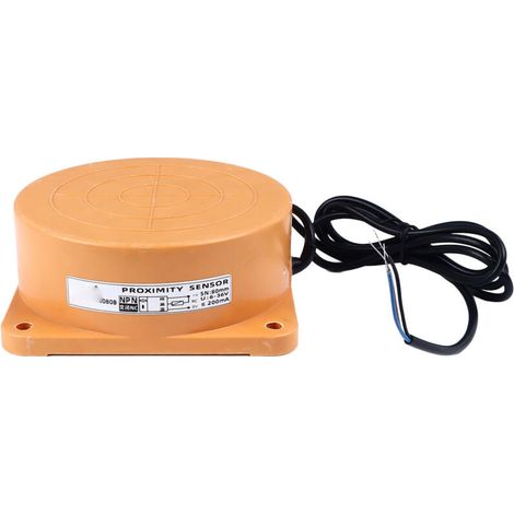 Sensor de proximidad inductivo, alcance de 80 mm, salida NPN, sensor de aproximación NC de 3 hilos, de 6 a 36 V CC (1/5)