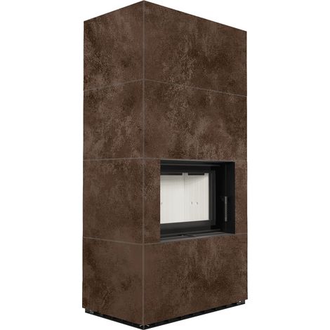 Kaminbausatz KRATKI FLOKI BOX 8 kW Ø 160 Quarzsinter OXIDE MORO (1/5)