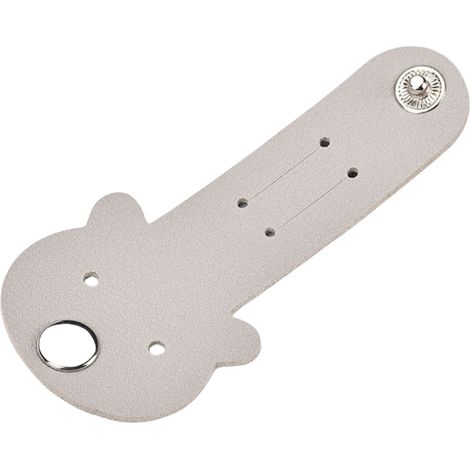 Organisateur de câbles électroniques en forme d'ours en PU avec boucle de maintien, idéal pour les voyages, le rangement et une utilisation quotidienne. Couleurs variables. (1/5)