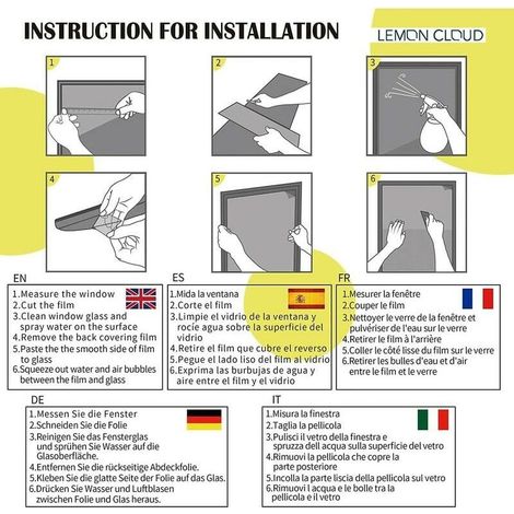 Film Decorativo per Finestre, Modello Onde, Anti-UV, Statico, 60x200 cm (1/3)