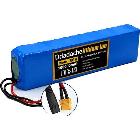 Batterie, capacité de 100Ah, système de gestion de batterie intégré, XT60-DC (1/2)