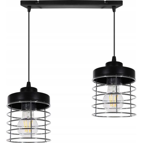 LÁMPARA DE TECHO COLGANTE LED CON CABLE CROMADO (1/5)