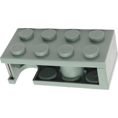 Dos piezas, bonito soporte para cinta, soporte para rollo autoadhesivo con base antideslizante para oficina, escuela y manualidades (verde) (1/5)