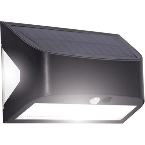 Hybrid-Solar-/USB-Wandleuchte, 700 Lumen, IP54, 3 Beleuchtungsmodi, 10 Stunden Akkulaufzeit, Bewegungsmelder – APSAR600D2SV23 (1/5)