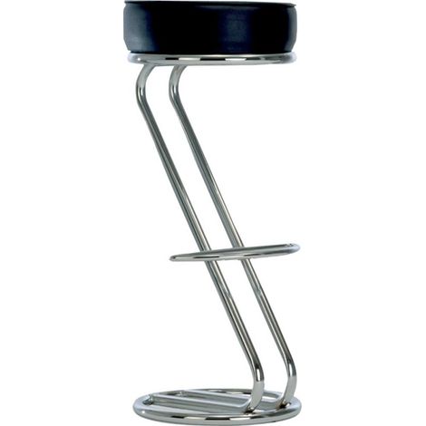 Sgabello Zeta H830Mm Cromo / Nero (In 2)