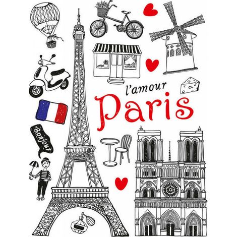 Sticker mural - Paris - 65 x 85 cm (1/4)
