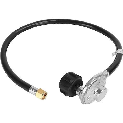 Tuyau adaptateur et régulateur de propane de 1,07 m (3,5 pi), vanne de réduction de pression pour propane GPL, adaptateur universel pour réservoirs de propane de 2,27 à 18,14 kg (5 à 40 lb) (1/5)