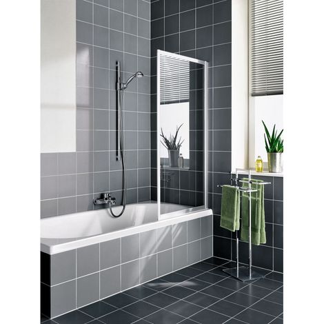 Kermi Vario Mur pliant 2000 FW1 0700x 1400 BV : 751-767 WEI verre trempé transparent (1/5)