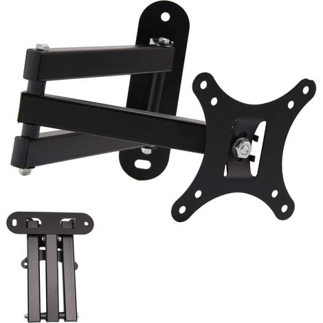 Trintion TV Wall Bracket Tilt Swivel Flat LED LCD TV Wall Mount Bracket for 14-26 Inch TVs Full Motion Monitor Wall Bracket (1/5)