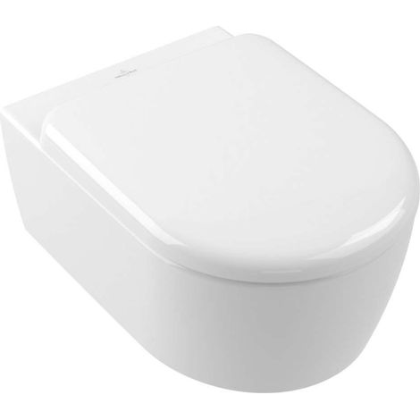 Villeroy & Boch Skyla - Wand-WC mit SoftClosing-Sitz, TwistFlush, DirectFlush, Alpinweiß 5656CL01