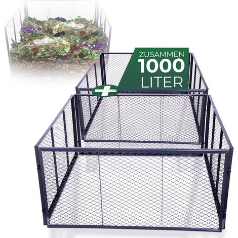2x Novatool Komposter  2x Garten-Komposter