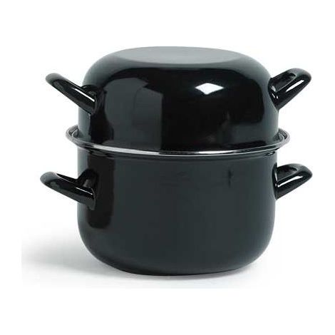 Casserole à moules - Inox couleur noir - 24cm - Cosy&Trendy (1/2)
