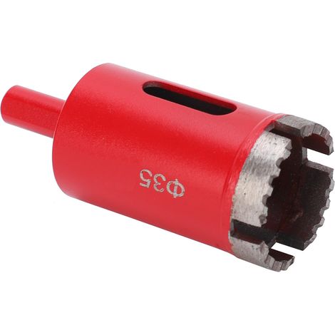 Foret à denture ondulée en acier rapide diamant rouge pour marbre et béton 35 (1/5)