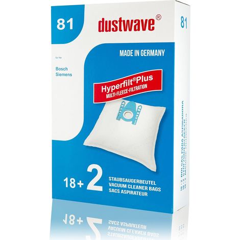 20 sacs d'aspirateur pour siemens-compatible rapid aspirateur 2300 w ® markenstaubbeutel/2 en allemagne avec micro-filtre (1/5)