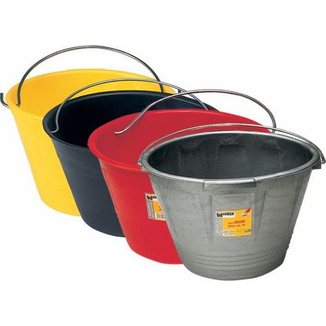 Secchio per Muratore in Pvc colore Rosso misura 36 cm Maurer (1/2)