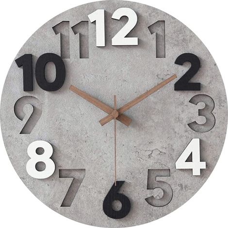 3D Horloge Murale Bois Horloge Mécanisme Art Silencieux Luxe Horloges Mur Décor à la Maison Salon Montre (1/5)
