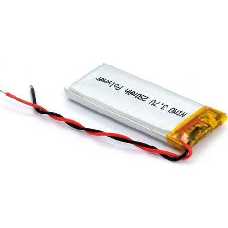 Pile rechargeable polymère-lithium 3,7V 250mA