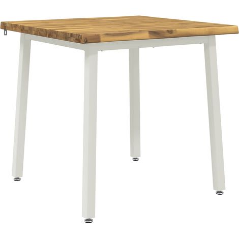 60 x 55 x 75 cm Solid Acacia Wood White Rectangular vidaXL (1/5)