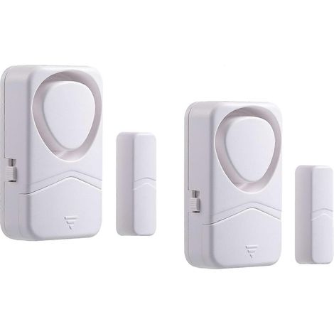 Alarme antivol pour porte et fenêtre, capteur magnétique d'entrée, sonnerie 110 dB, idéale pour la sécurité de la maison, du garage et des enfants (pile non incluse). (1/5)