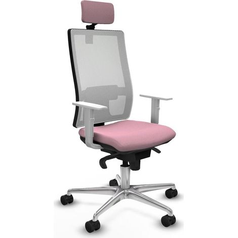 Piqueras y Crespo Horna Chaise de bureau rose confortable (1/3)