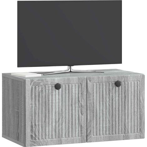 Maison Exclusive - Mobile Porta TV da Muro Grigio Sonoma 59,5 x 31 x 30 cm (1/5)