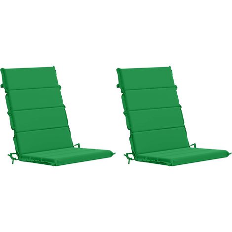 2-Piece High Back Bhair Cushions GEMERT 100% Polyester Green vidaXL (1/5)