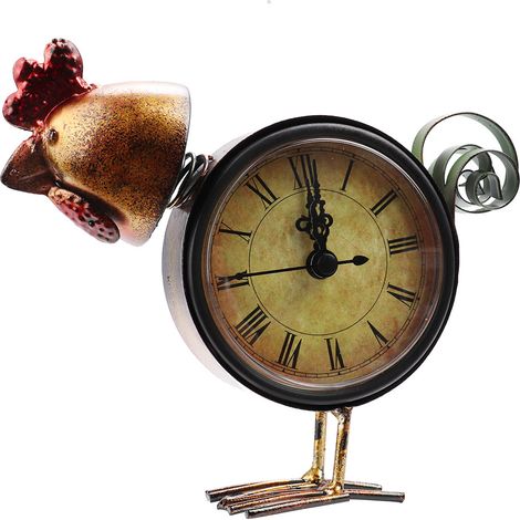 Horloge de table exquise en forme de poulet pour la décoration de la maison et du bureau (1/5)