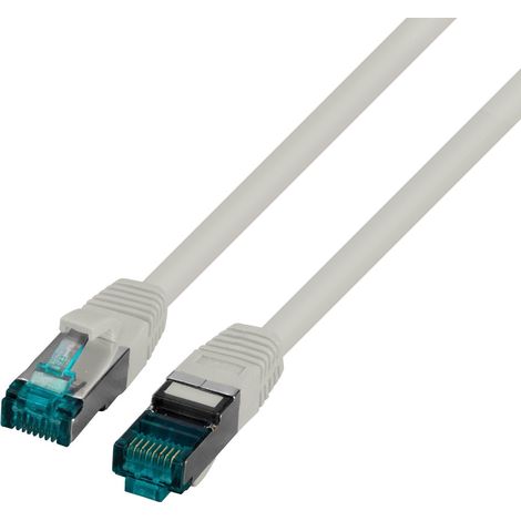 Cordon de brassage RJ45 S/FTP cat. 6A LSZH gris 3 m