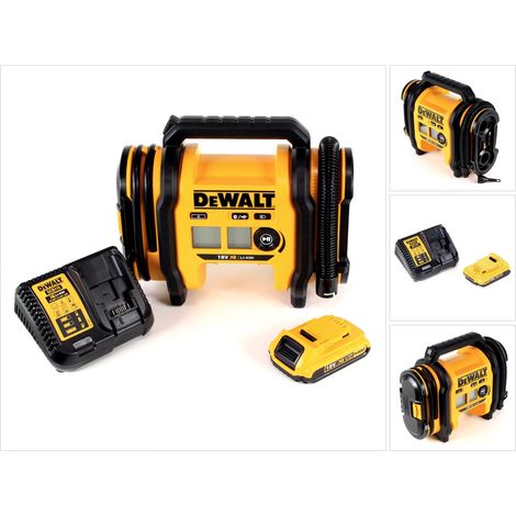 DeWalt DCC 018 N Compressore d'aria a batteria 18V 11bar KFZ + 1x batteria 2,0Ah + caricabatterie