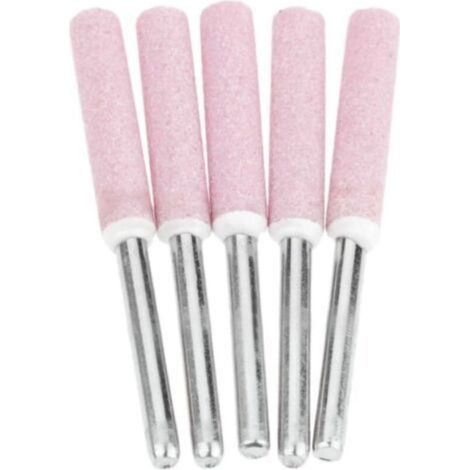 Lot de 5 Limes d'affûtage pour Polissage de Tronçonneuse,Tête de Polissage de Meulage de 4,8 mm (1/4)