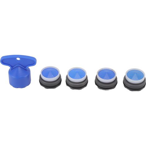 Set mit 5 M21,5-mm-Wasserhahn-Luftsprudlern inklusive Schraubenschlüssel und Einsatz für Küche oder Bad (1/5)