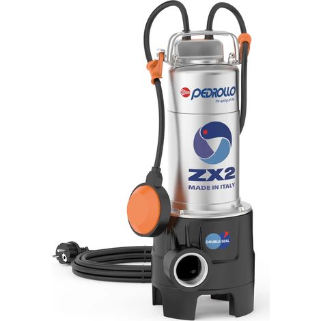 Pedrollo ZXm 2/30 (5m) - Pompe électrique submersible monophasée VORTEX pour eaux usées