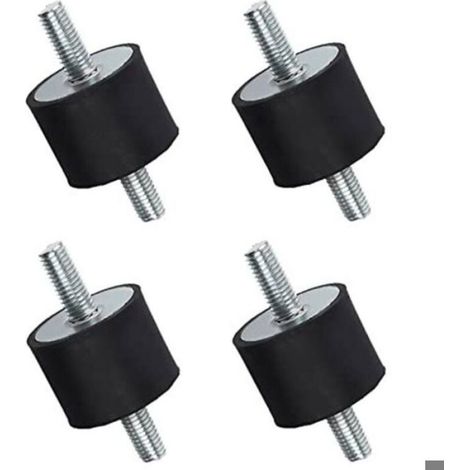 Pieds Antivibratoires Cylindriques mâle M10 M8 Caoutchouc Anti-vibration supports d'isolation anti-vibration 4 pièces (1/5)