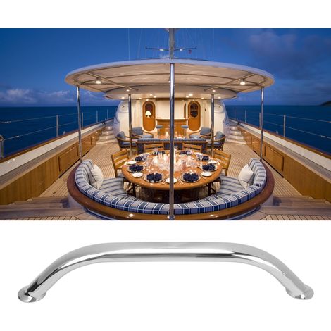 Handläufe aus seewasserbeständigem Edelstahl 304, geeignet für Boote, Yachten und Wohnmobile, 12 Zoll 2050SB. (1/5)