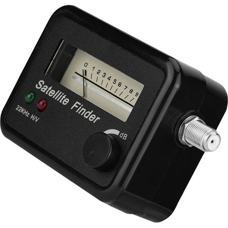 Détecteur de Satellite 9502 avec Écran LCD Noir et Indicateur Lumineux, Alimentation 13-18V CC pour Antenne Parabole