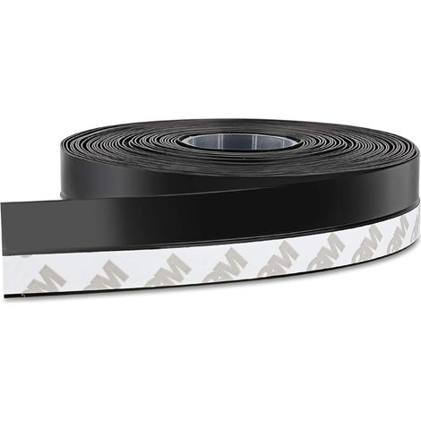Joint de Porte, Imperméabilité Joint Fenêtre, Joints D'étanchéité Autocollant pour Porte et Fenêtre en Caoutchouc, Boudin pour Isolant Froid et Phonique Anti-Collision (10 m, Noir) (1/5)