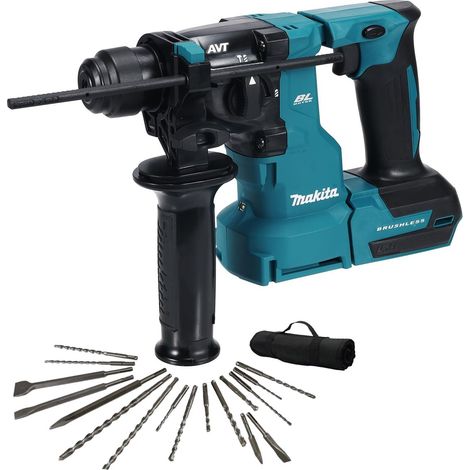 Makita DHR183Z 18V LXT Brushless SDS Rotary Hammer Drill 18mm + 17PC SDS Bits (1/5)