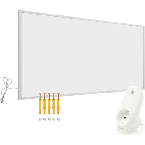 Wiltec Infrarotheizung 850 Watt inkl. WLAN-Thermostat, Heizkörper mit WLAN Steuerung, Wandmontage Elektroheizung, Heizpaneel IR-Heizung (1/5)