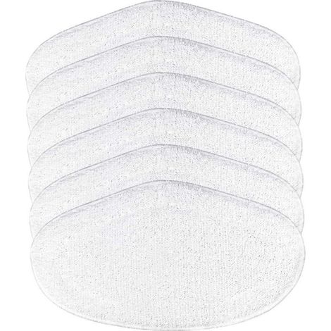 6PCS Serpillères Reutilisable pour Vaporetto Brosse Vaporforce Remplacement pour PAEU0332 Vadrouilles de Rechange Lavables pour Polti Vaporetto Brosse Vaporforce (6pcs pour Polti)