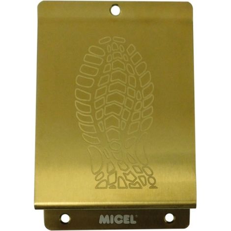 Placa pisa puerta 148x98mm a/inox pvd oro micel 97849