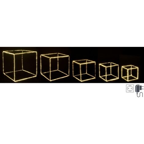 Set di 5 cubi decorazione natalizia uso interno luce per natale con microled (1/3)