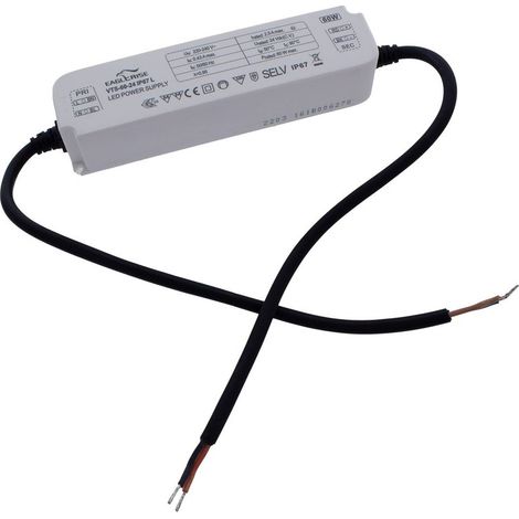 Alimentatore Trasformatore LED Cerificato ENEC Output 60W 24V 2,5A Input 220V IP67 Compatibile LPV-60-24